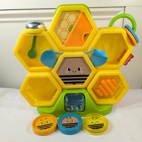 Fisher Price Busy Activity Hive Bee hive Beehive baby toddler toy coin drop buzz - Picture 1 of 11